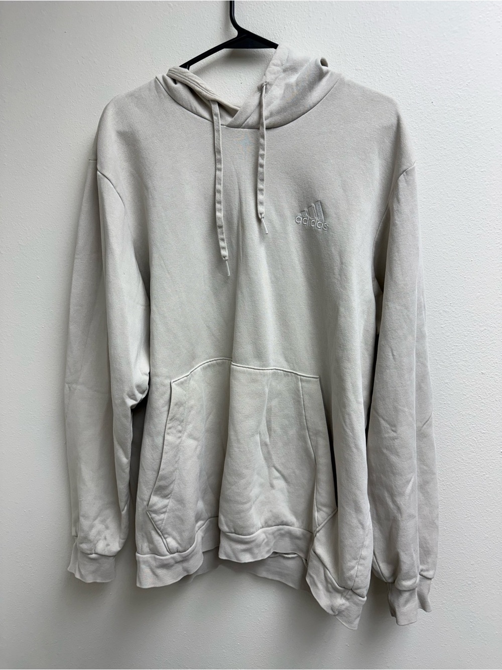 adidas Men's Light Cream Pullover Hoodie